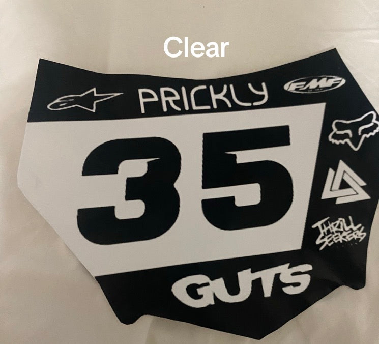 Custom Motocutz style plate decal